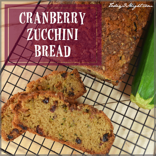 todayimight.com | Cranberry Zucchini Bread Recipe