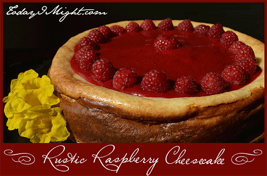 todayimight.com | Rustic Raspberry Cheesecake