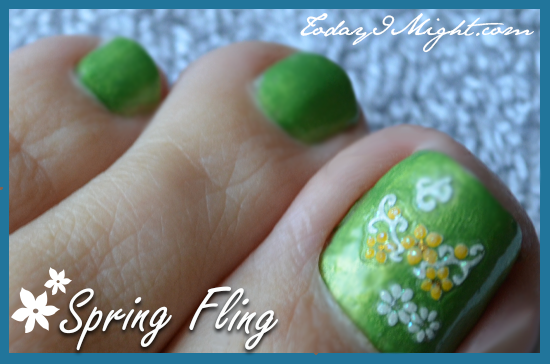 todayimight.com | Spring Fling Pedicure