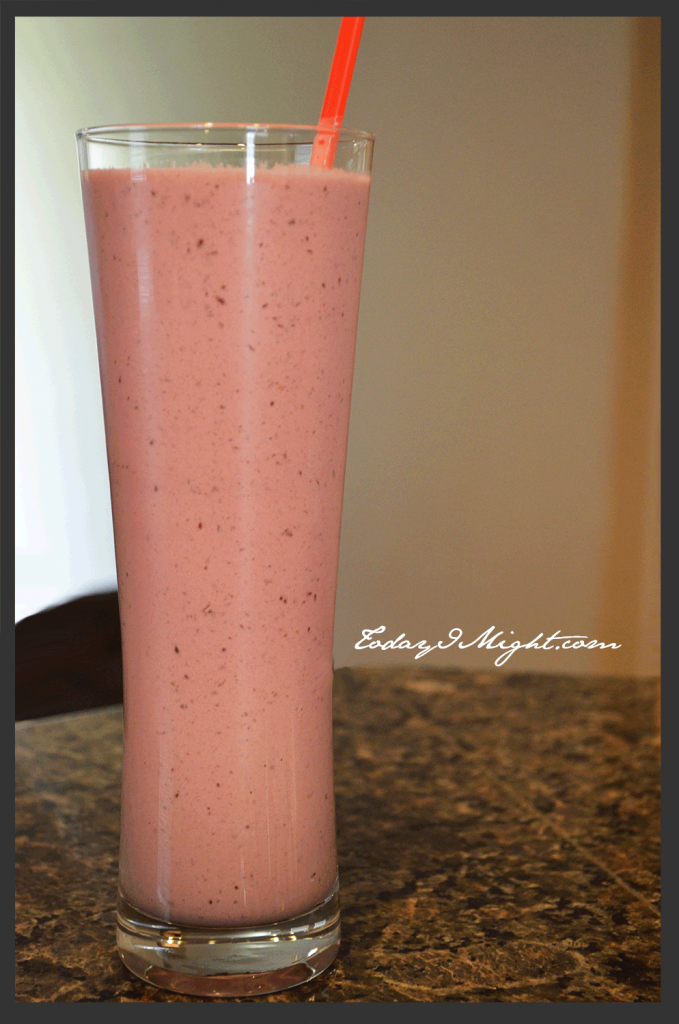 todayimight.com | Cherry Chia Smoothie in Glass