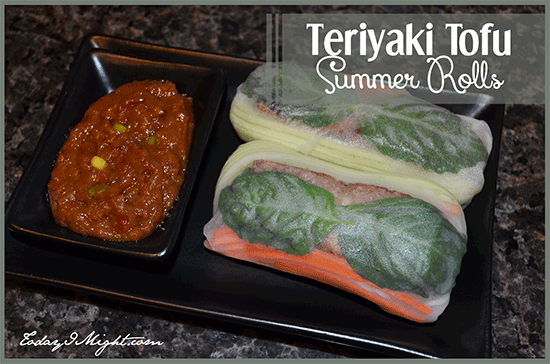todayimight.com | Teriyaki Tofu Summer Rolls