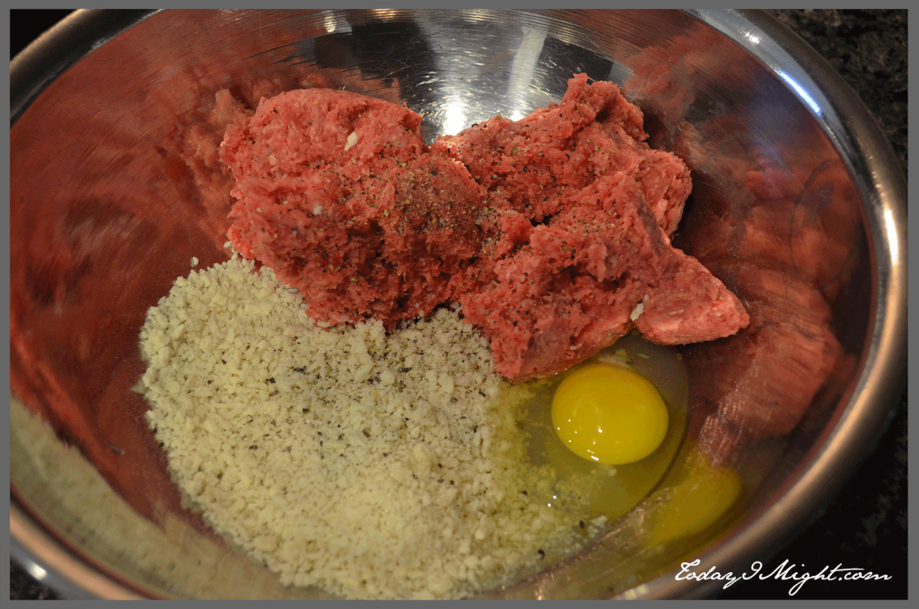 todayimight.com | Pennsylvania Dutch Macaroni and Meatballs | Meatball Mixture