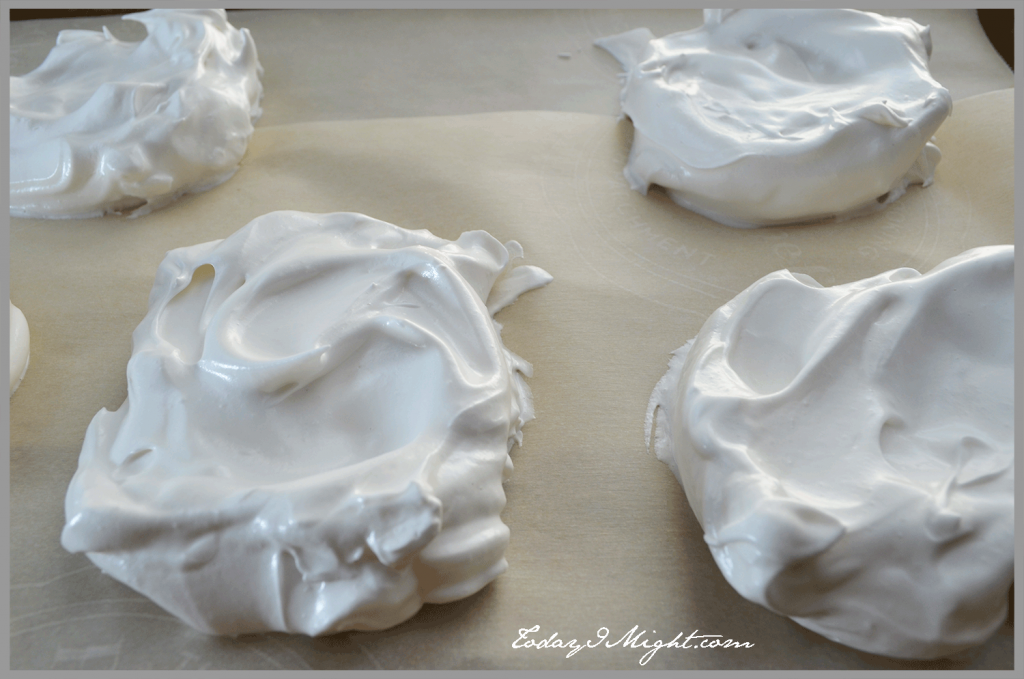 todayimight.com | Triple Berry Pavlova | Meringue Nests