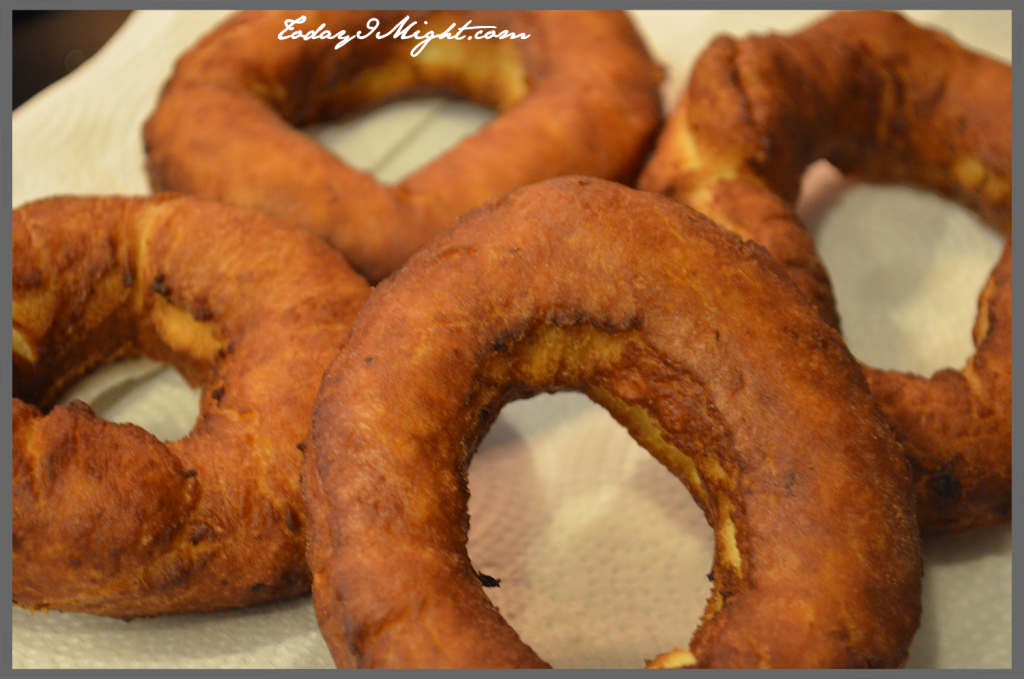 todayimight.com | Draining Excess Oil From Fried Doughnuts