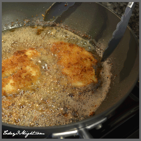 todayimight.com | Pan Frying Panko-Crusted Chicken