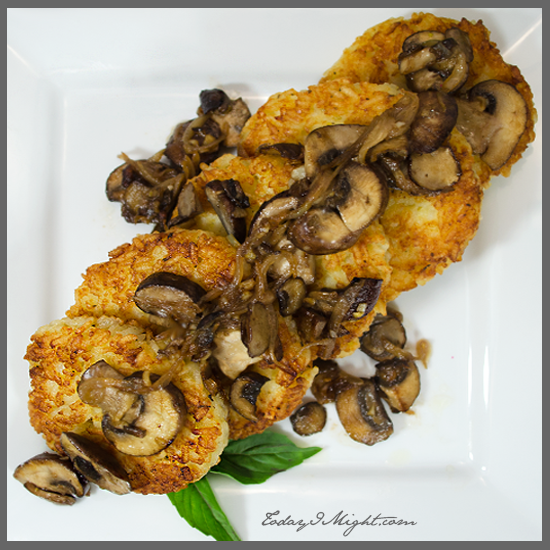 todayimight.com | Plated Italian Rice Cakes
