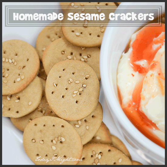 todayimight.com | Homemade Sesame Crackers Recipe
